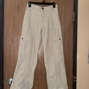 Men's Cream Cargo Pants